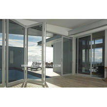 Thermal Controlled Folding Double Glass Aluminium Doors